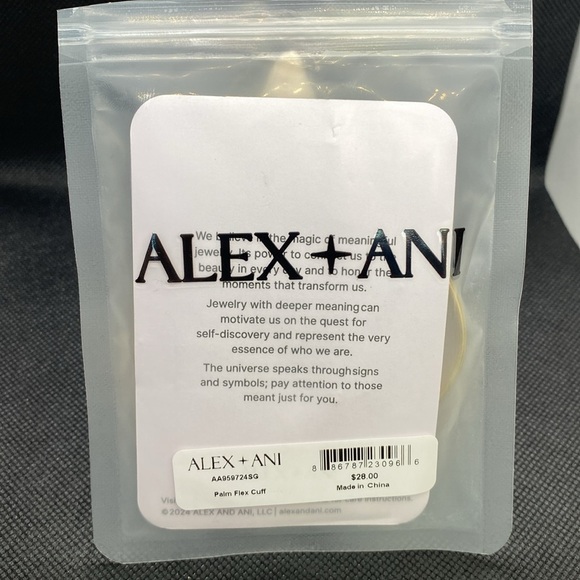 ⭐️ALEX AND ANI⭐️Palm Flex Cuff in Shiny Gold/NWT - Picture 9 of 9